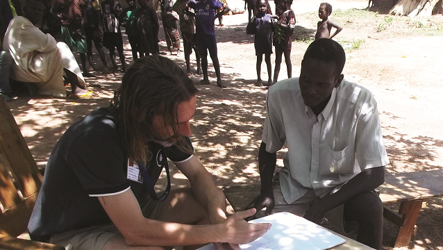 Richard Bretherick working to combat malaria in the Central African Republic
